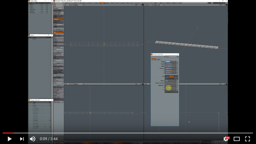 Tutorial pokazujący szybkie rigowanie przewodu w LightWave 3D.