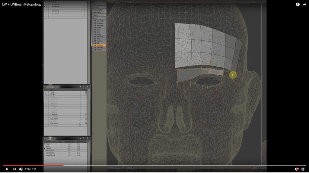 LWBrush Retopology.